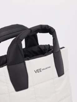 Damen VeeCollective Berlin – Mini Tote Bag aus Nylon Offwhite