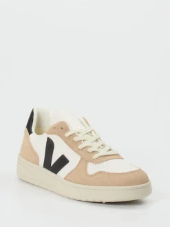 Herren VEJA – Sneaker aus Kalbleder und Veloursleder creme
