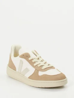 Damen VEJA – Sneaker aus Lammleder und Velours in Beige