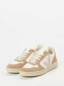Damen VEJA – Sneaker aus Lammleder und Velours in Beige