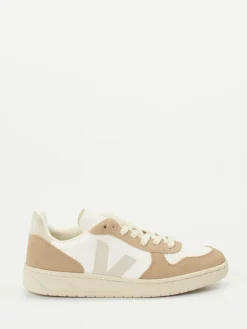 Damen VEJA – Sneaker aus Lammleder und Velours in Beige