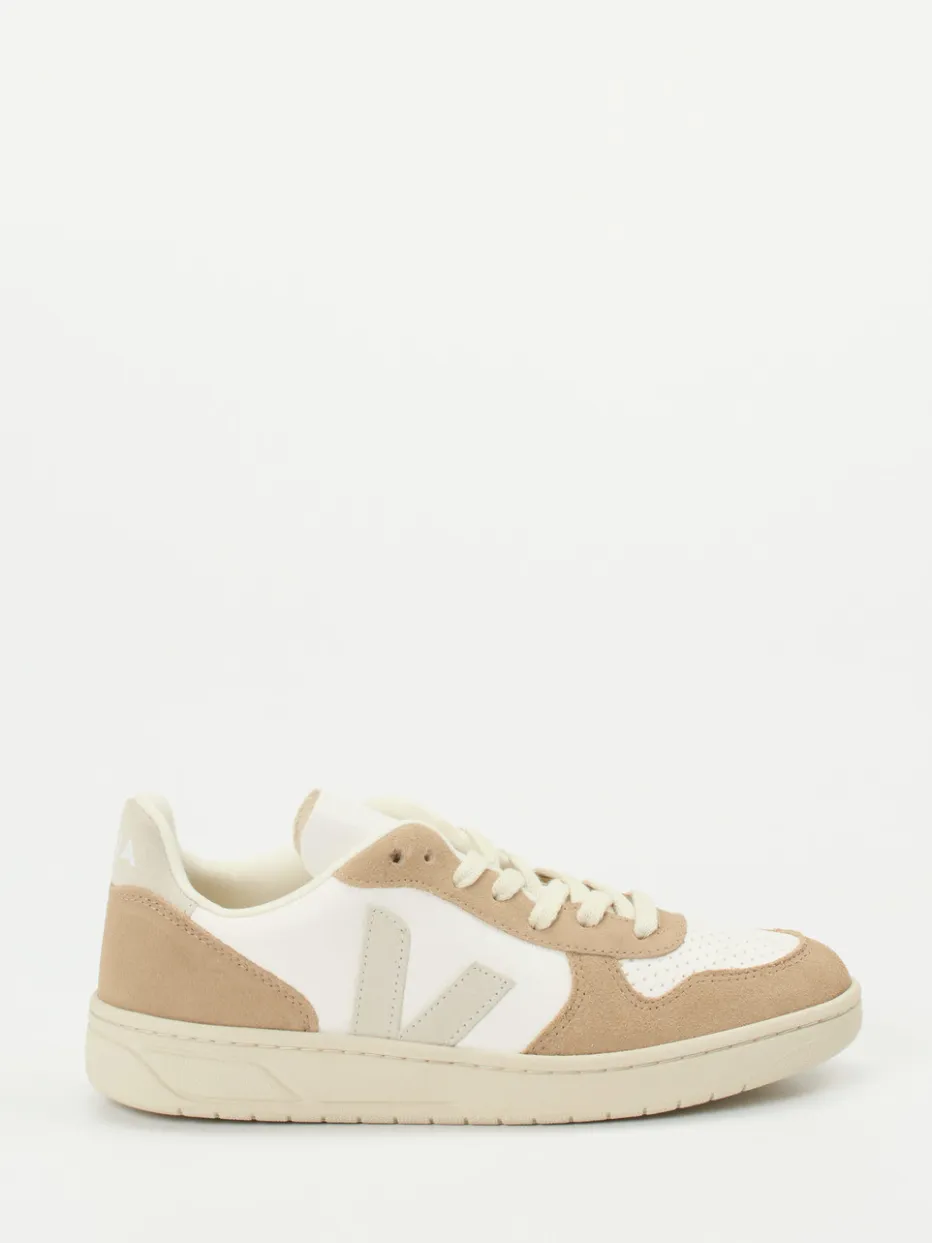 Damen VEJA – Sneaker aus Lammleder und Velours in Beige