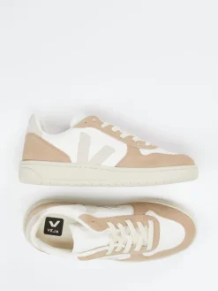 Damen VEJA – Sneaker aus Lammleder und Velours in Beige