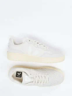 Damen VEJA – Sneaker aus Leder in Offwhite