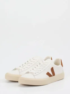 Damen VEJA – Sneaker aus Leder mit Veloursdetails Off-White