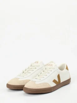 Damen VEJA – Sneaker aus Leder und Velours in Creme