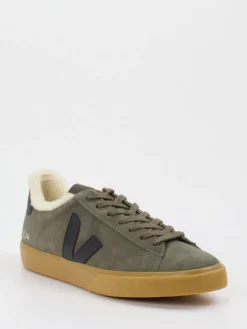 Herren VEJA – Sneaker aus Veloursleder in Oliv