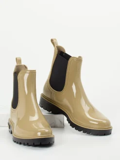 – Chelsea Boots aus glänzendem Synthetik*Verbenas Hot
