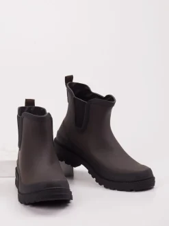Damen Verbenas – Chelsea Boots aus Gummi dunkelgrau