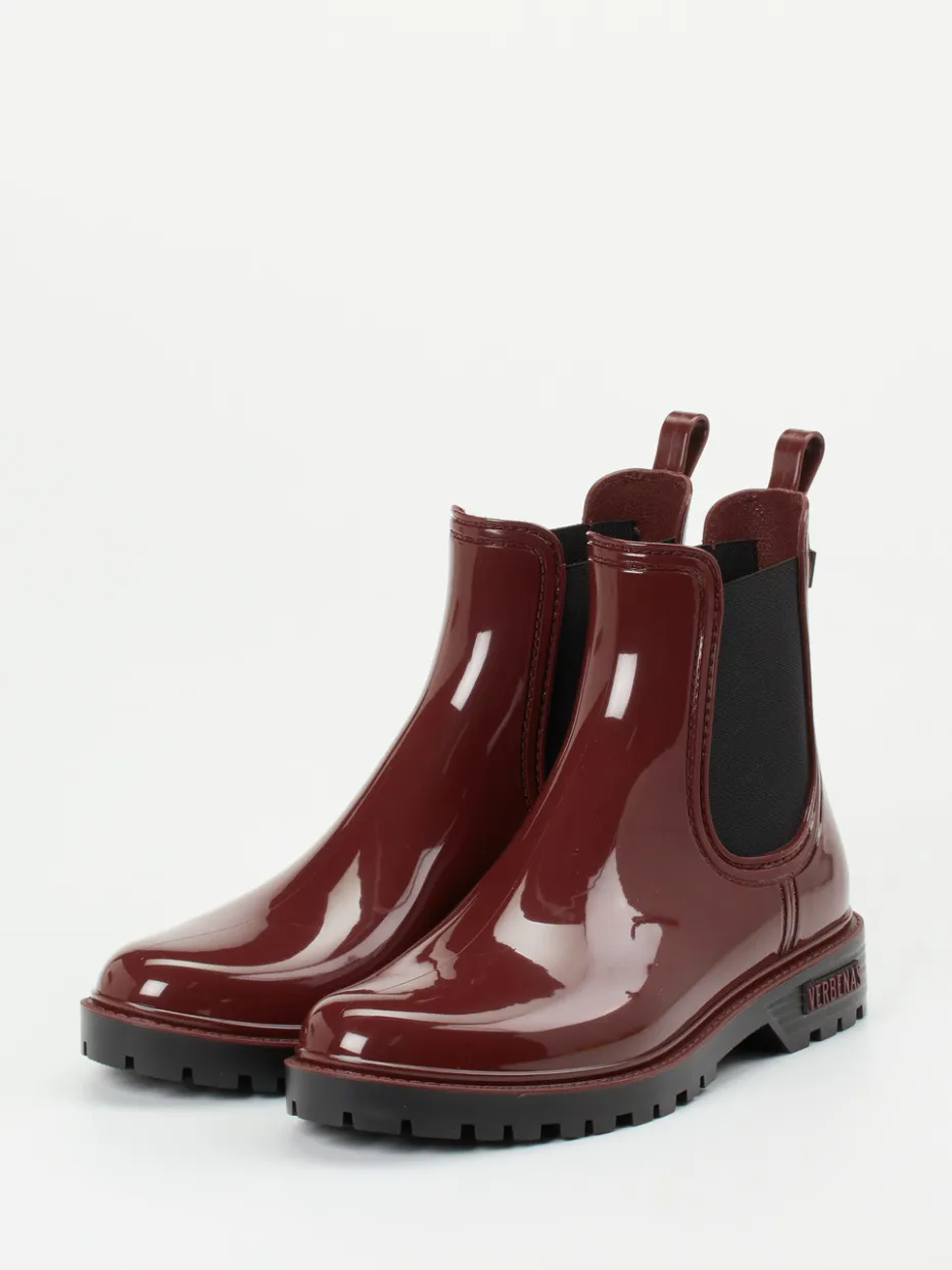 – Chelsea Boots aus glänzendem Synthetik Bordeaux*Verbenas Online