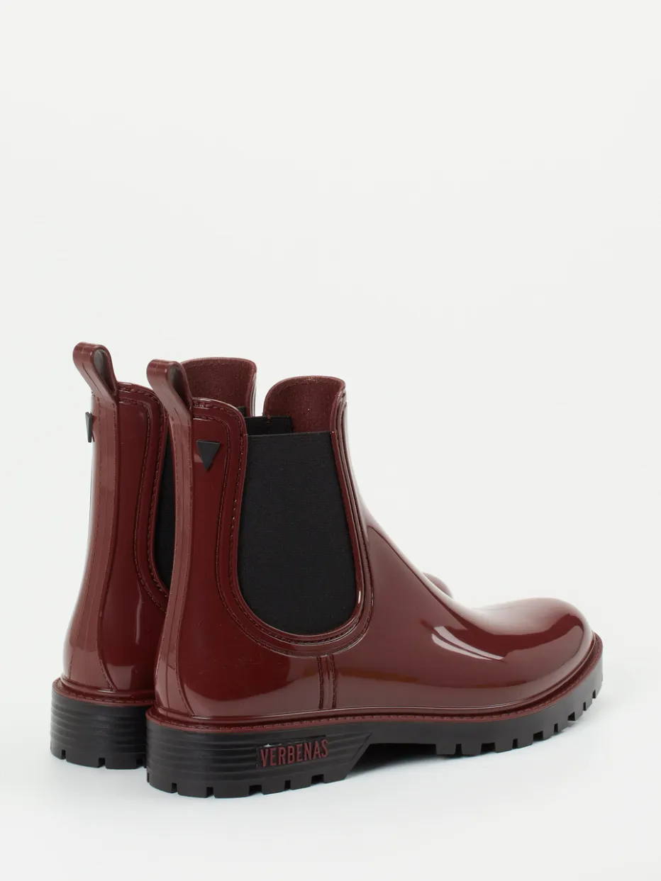 – Chelsea Boots aus glänzendem Synthetik Bordeaux*Verbenas Online