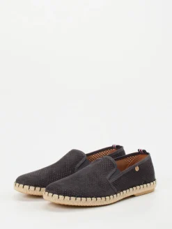 – Espadrilles aus Veloursleder dunkel*Verbenas Hot