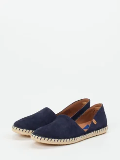 – Espadrilles aus Veloursleder Dunkel*Verbenas Hot