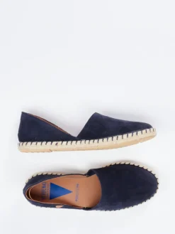 – Espadrilles aus Veloursleder Dunkel*Verbenas Hot