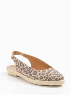 Damen Verbenas – Espadrilles aus Veloursleder mit Leoprint