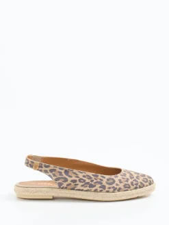 Damen Verbenas – Espadrilles aus Veloursleder mit Leoprint