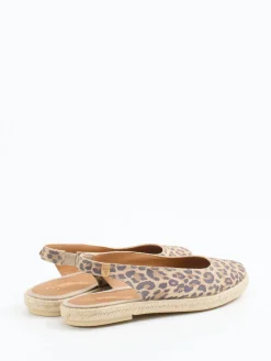 Damen Verbenas – Espadrilles aus Veloursleder mit Leoprint