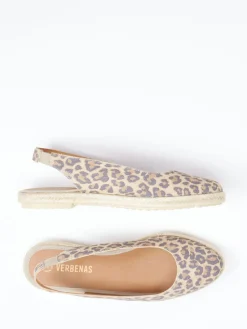 Damen Verbenas – Espadrilles aus Veloursleder mit Leoprint