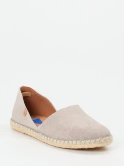 Damen Verbenas – Espadrilles aus Veloursleder in Helltaupe