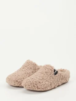 Damen Verbenas – Pantoffeln aus Textilfell in Beige