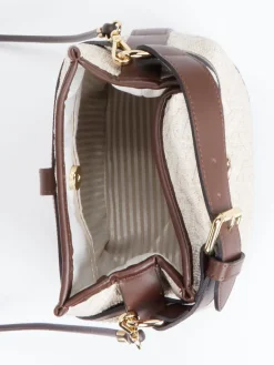 – Bucket Bag aus Textil und Leder*Viamailbag Outlet