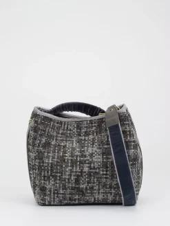 Damen Viamailbag – Bucket Bag aus Textil in Bouclé-Optik