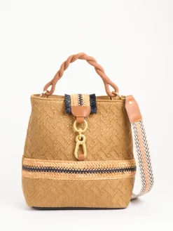 – Bucket Bag aus Textil in Honig*Viamailbag Outlet