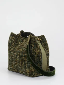 Damen Viamailbag – Bucket Bag aus Textil in Olivtönen