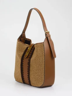 – Schultertasche aus Bouclé und Kunstleder*Viamailbag Best