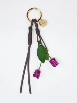 – Taschenanhänger aus Kunstleder Violett*Viamailbag Hot