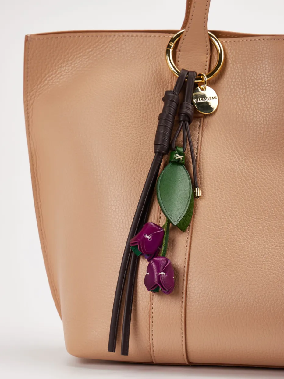 – Taschenanhänger aus Kunstleder Violett*Viamailbag Hot