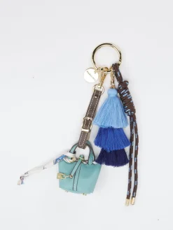 Damen Viamailbag – Taschenanhänger aus Textil Türkisgrün