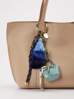 Damen Viamailbag – Taschenanhänger aus Textil Türkisgrün