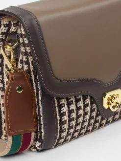 Damen Viamailbag – Umhängetasche aus Textil und Leder