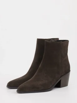 – Stiefeletten aus Veloursleder Dunkel*Vivian Ray