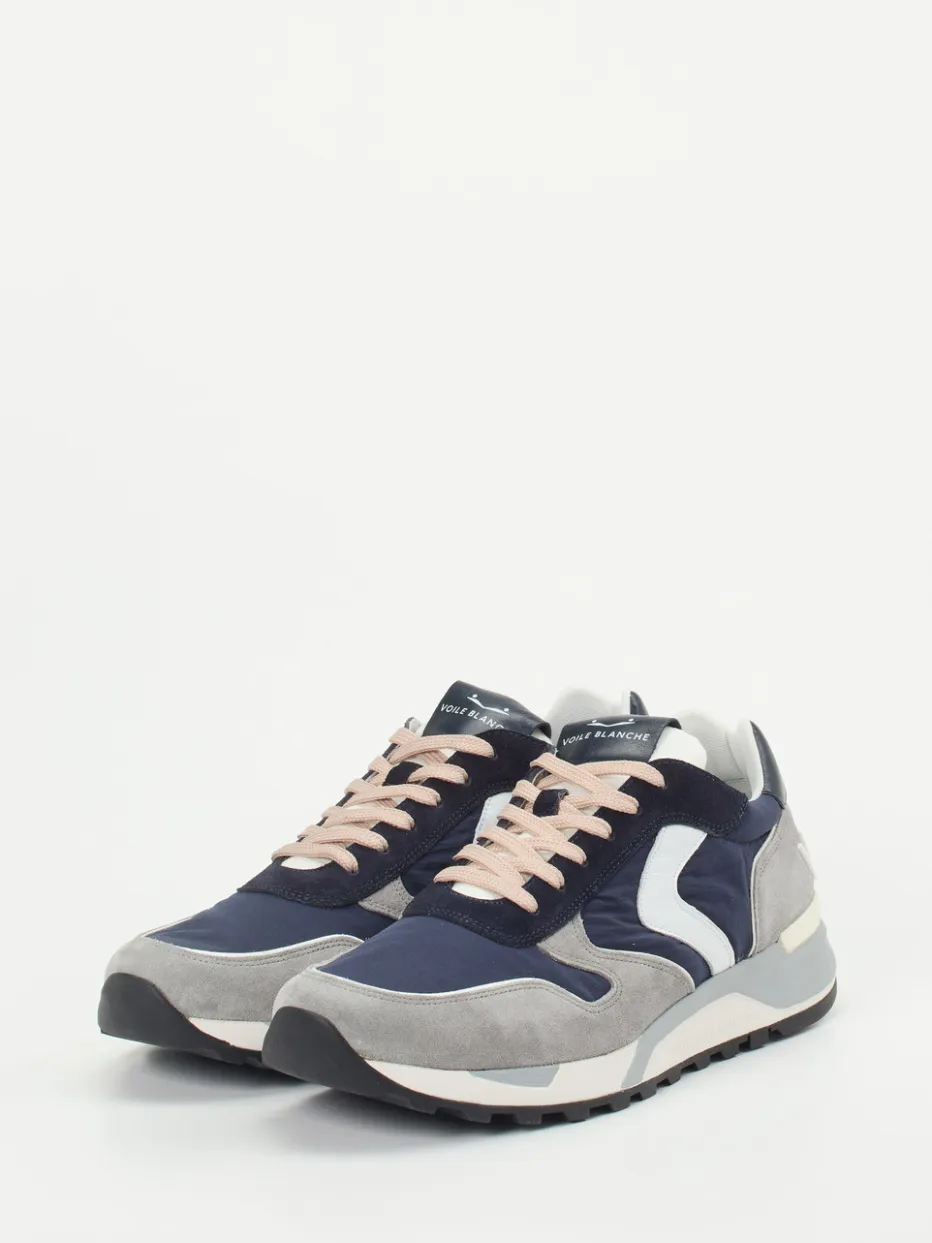 Herren Voile Blanche – Retro-Sneaker aus Veloursleder dunkel