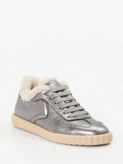 Damen Voile Blanche – Sneaker aus Metallicleder farben
