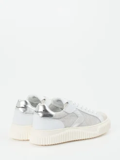 – Sneaker aus Veloursleder und Mesh Offwhite*Voile Blanche Outlet