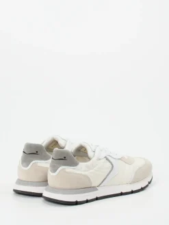 – Sneaker aus Veloursleder und Textil Offwhite*Voile Blanche Discount