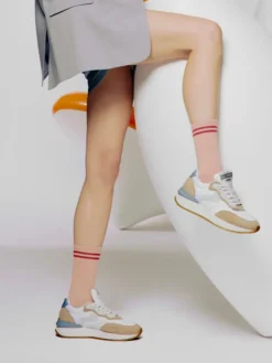 – Sneaker aus Veloursleder und Nylon*Voile Blanche Clearance