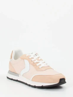 – Sneaker aus Velour/Textil in*Voile Blanche