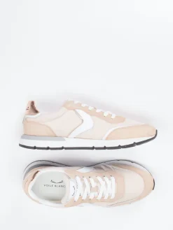 – Sneaker aus Velour/Textil in*Voile Blanche