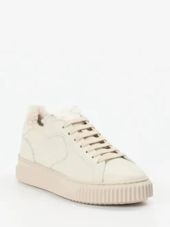 Damen Voile Blanche – Sneaker aus Kalbleder creme