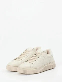 Damen Voile Blanche – Sneaker aus Kalbleder creme