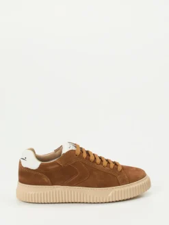 Damen Voile Blanche – Sneaker aus Veloursleder cognac