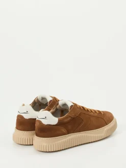 Damen Voile Blanche – Sneaker aus Veloursleder cognac