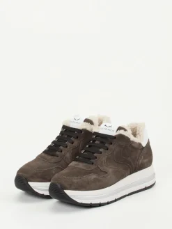 – Sneaker aus Veloursleder schlamm*Voile Blanche Hot