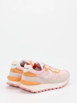 – Sneaker aus Veloursleder und Nylon Rosé*Voile Blanche Discount