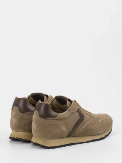 – Sneaker aus Veloursleder Sandbeige*Voile Blanche New