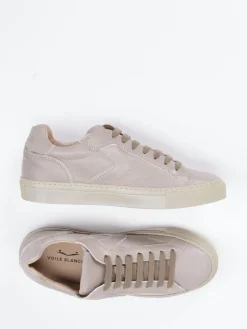 – Sneaker aus Kalbleder in Taupe*Voile Blanche Hot